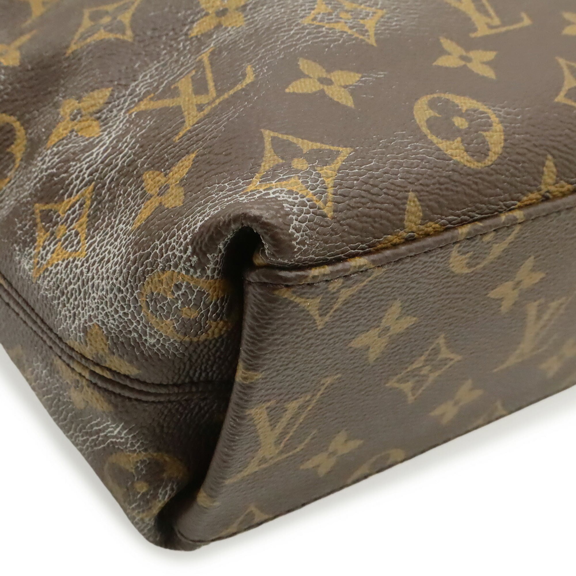 Louis Vuitton Monogram Bordeaux Monogram Leather Handbag Shoulder Bag (Pre-Owned)