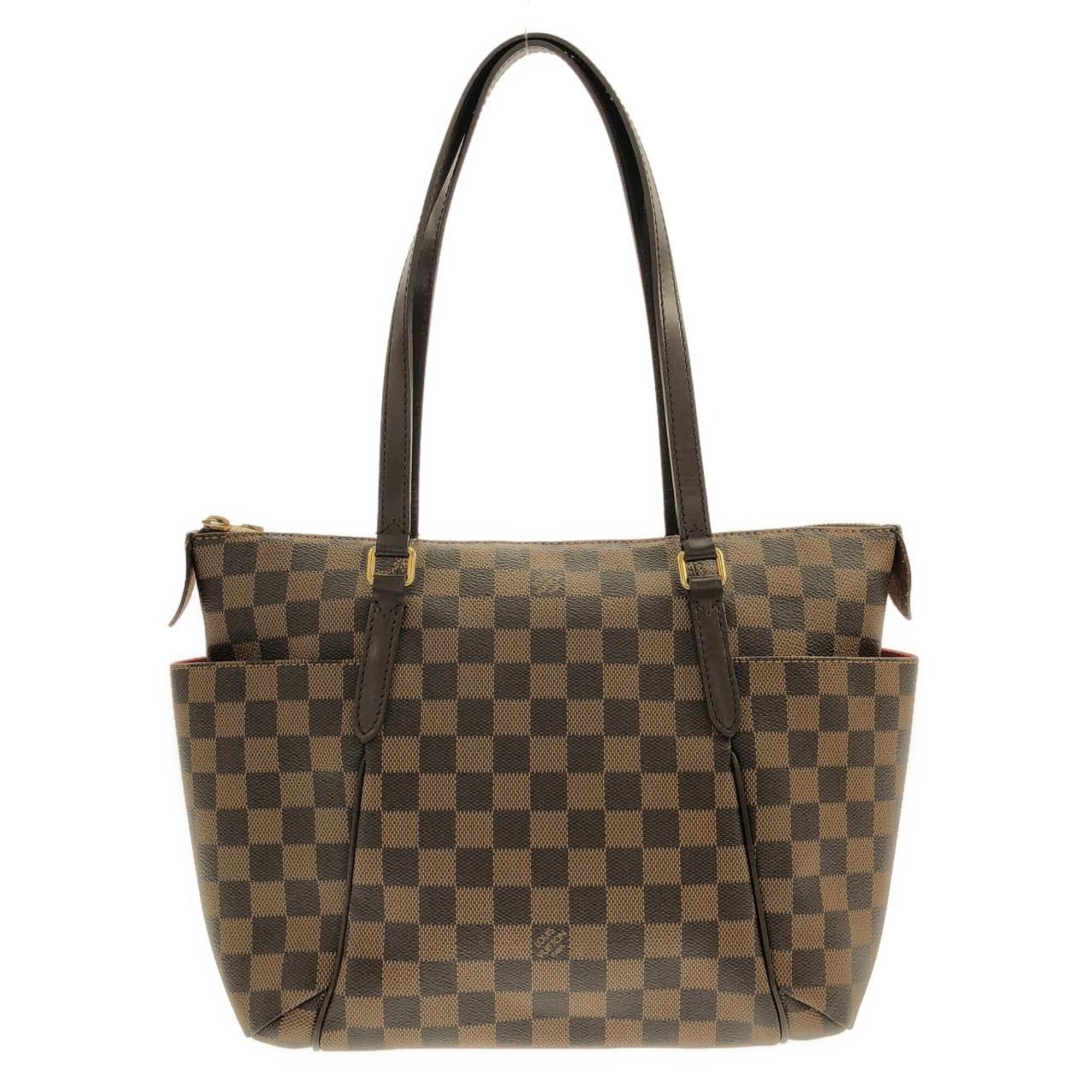 Louis Vuitton Damier Ebene Coated Canvas Handbag Tote Bag (Pre-Owned)