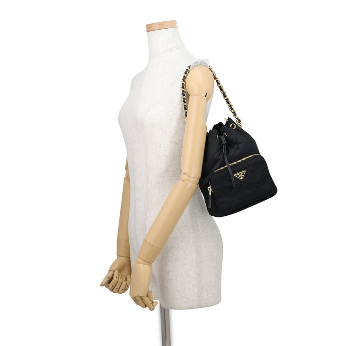 Prada Black Nylon Handbag Shoulder Bag (Pre-Owned)