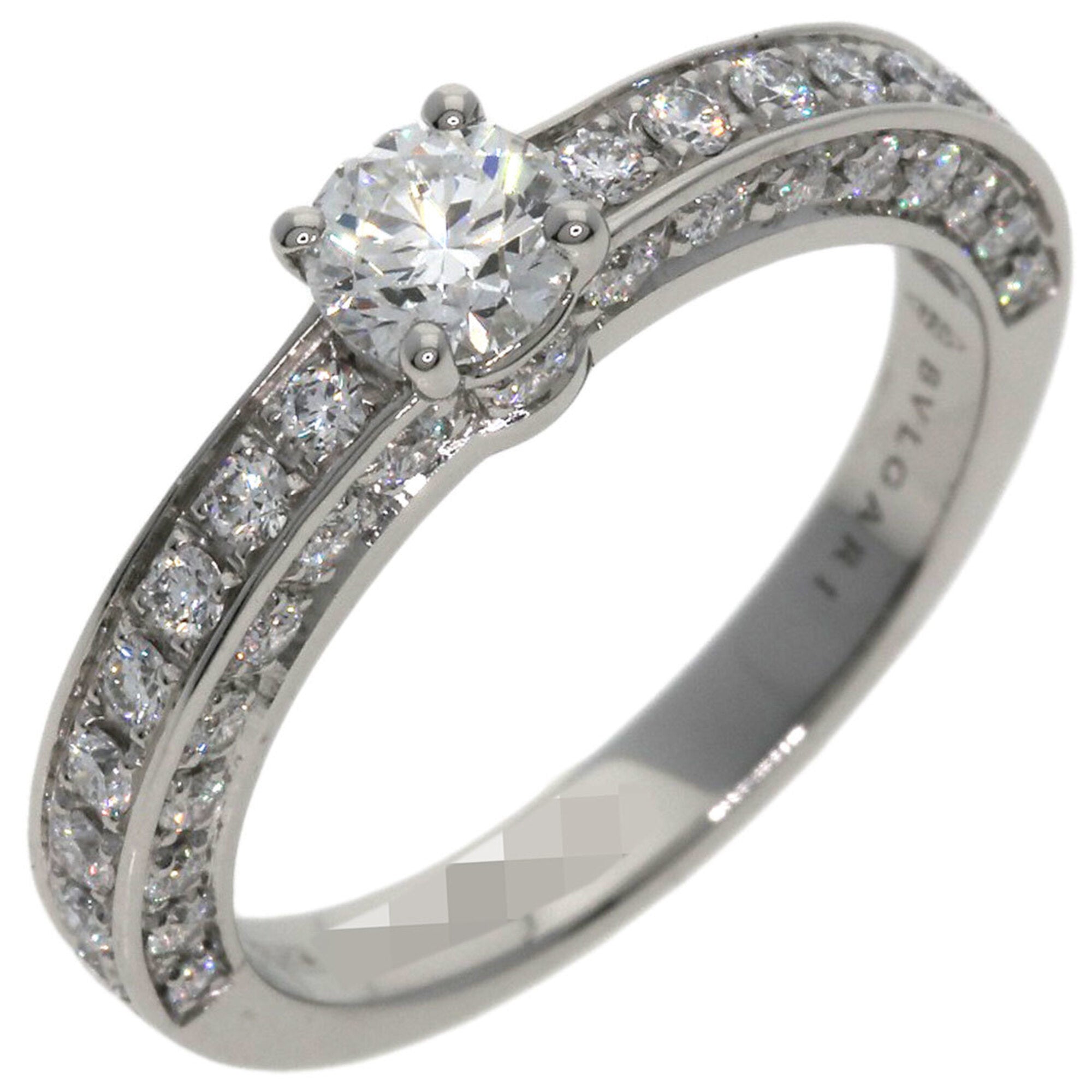 Bvlgari Platinum Platinum 950 Band Ring (Pre-Owned)