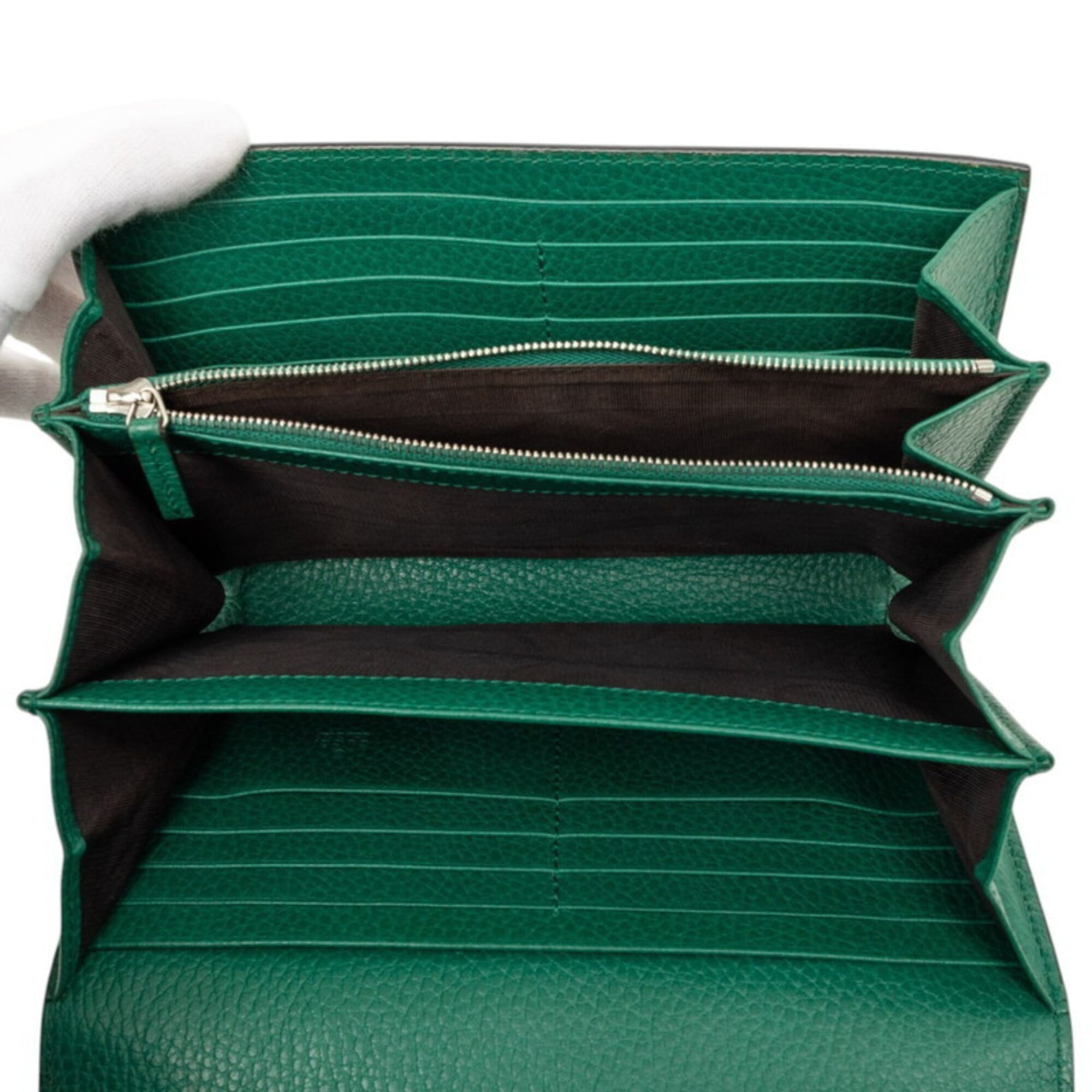 Gucci Green Pvc Leather Shoulder Bag (Pre-Owned)