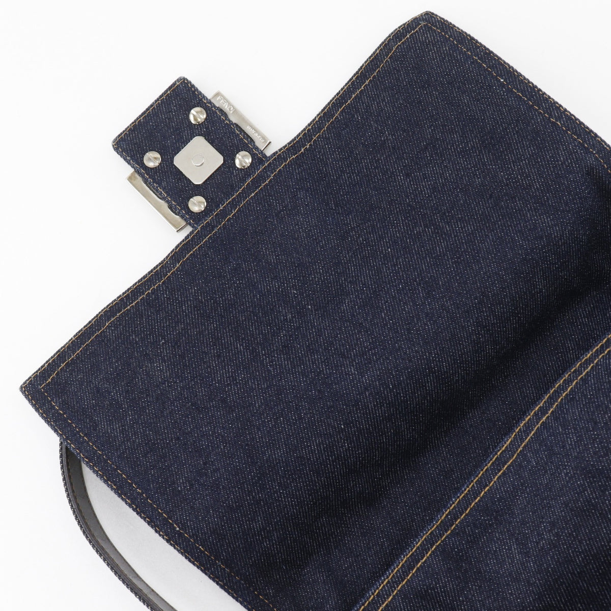 Fendi Navy Denim Shoulder Bag (Pre-Owned)