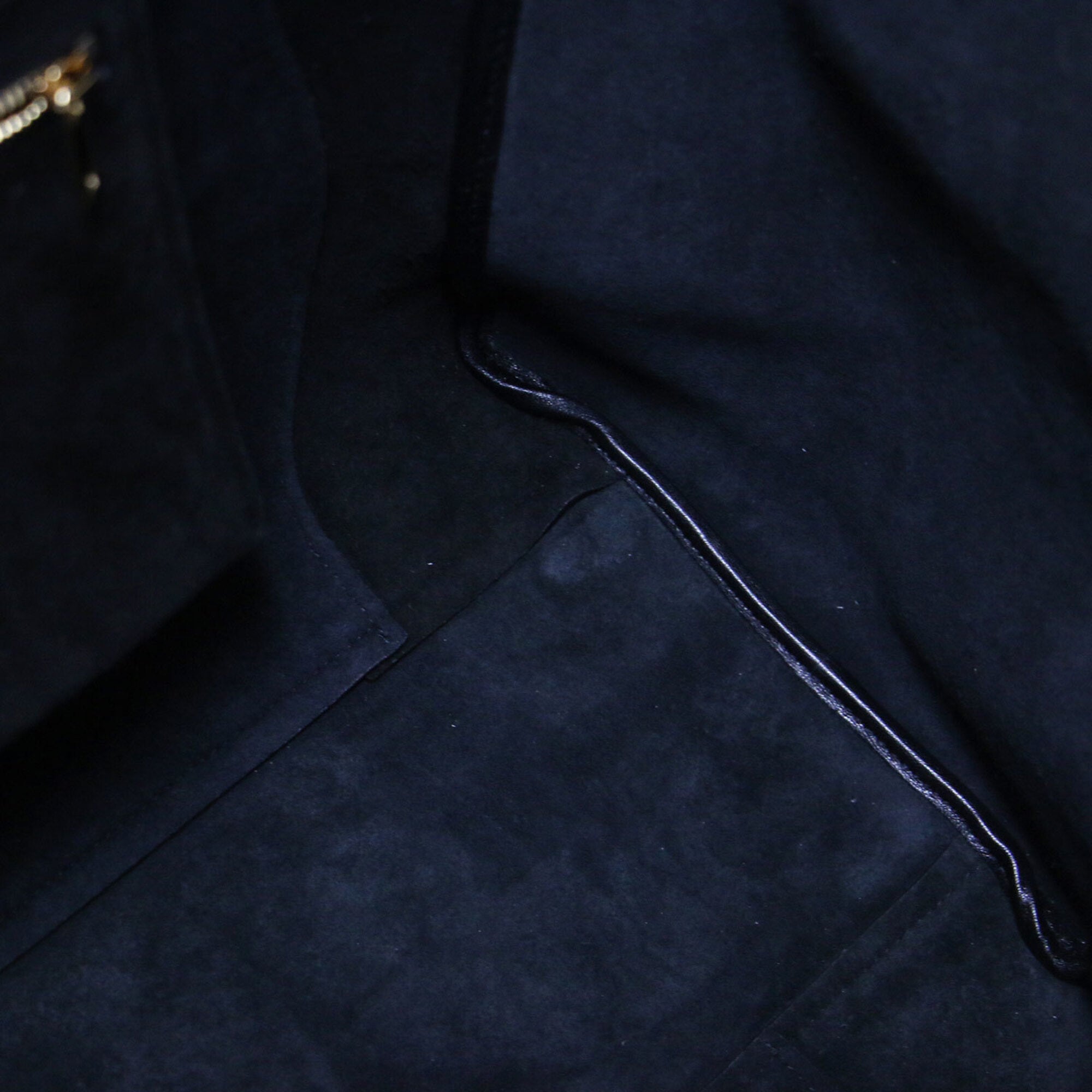 Celine Black Leather Suede Tote Bag (Pre-Owned)