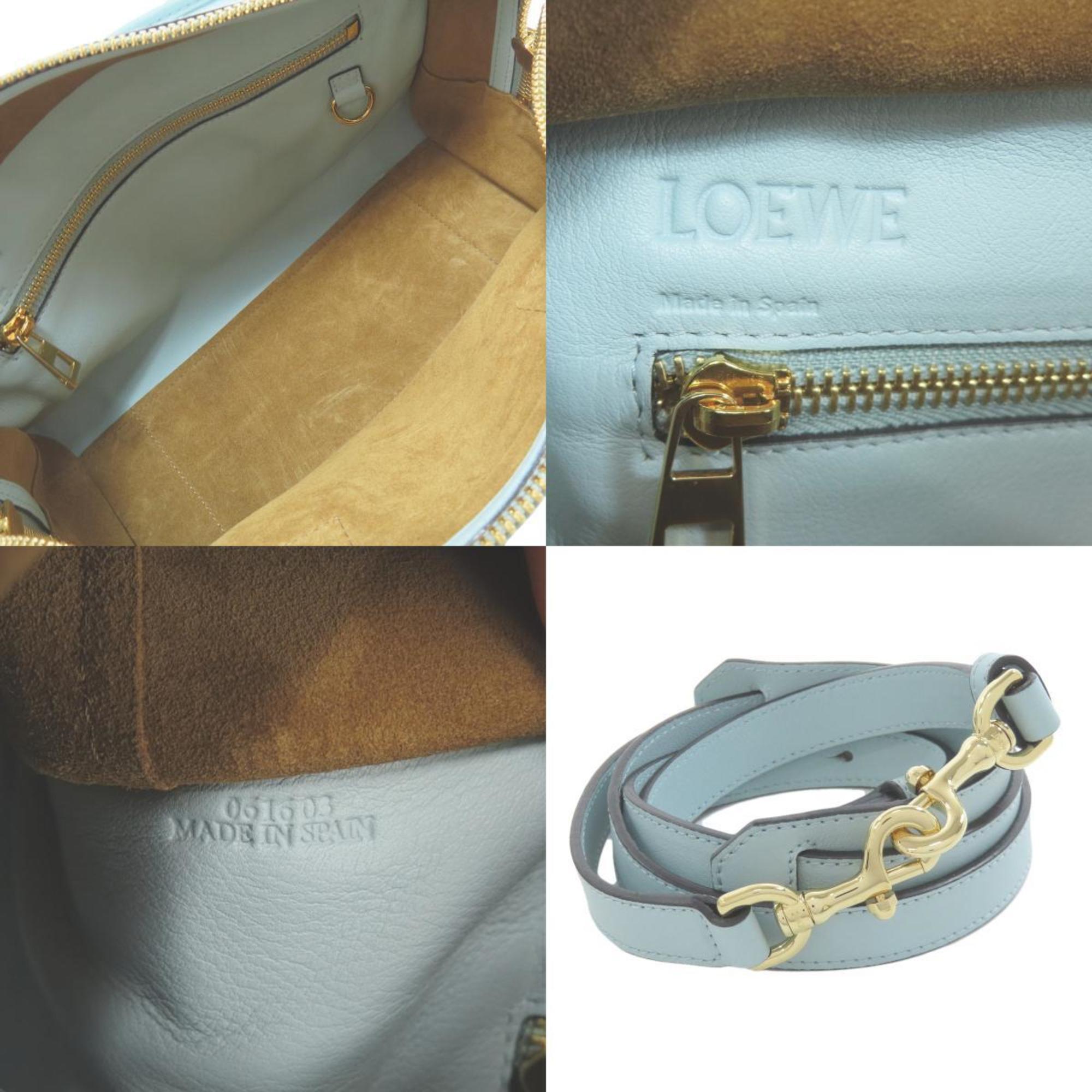 Loewe Light Blue Leather Handbag (Pre-Owned)