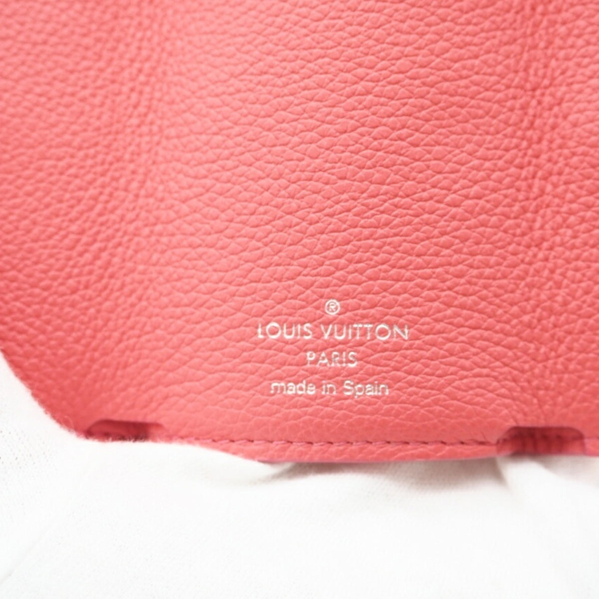 Louis Vuitton Pink Leather Wallet (Tri-Fold) (Pre-Owned)