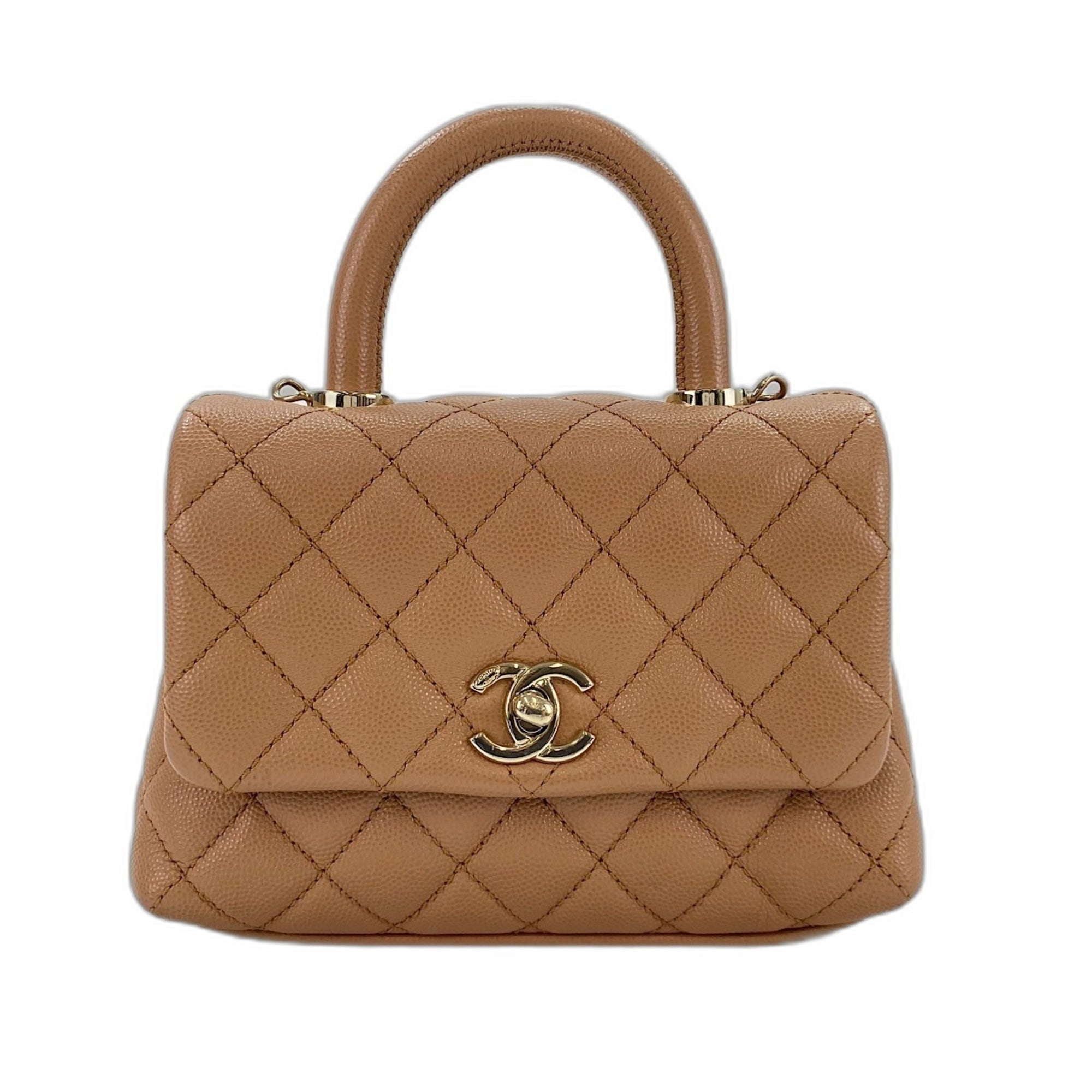 Chanel Matelasse Brown Handbag (Pre-Owned)