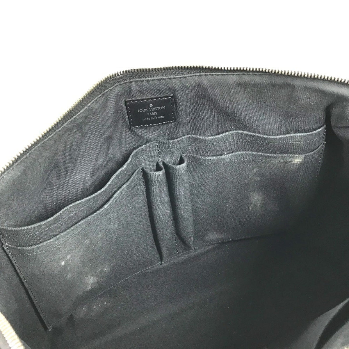 Louis Vuitton Black Damier Graphite Canvas Briefcase Handbag (Pre-Owned)