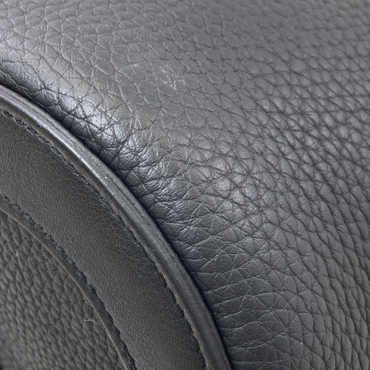 Hermes Black Taurillon Clemence Leather Handbag (Pre-Owned)