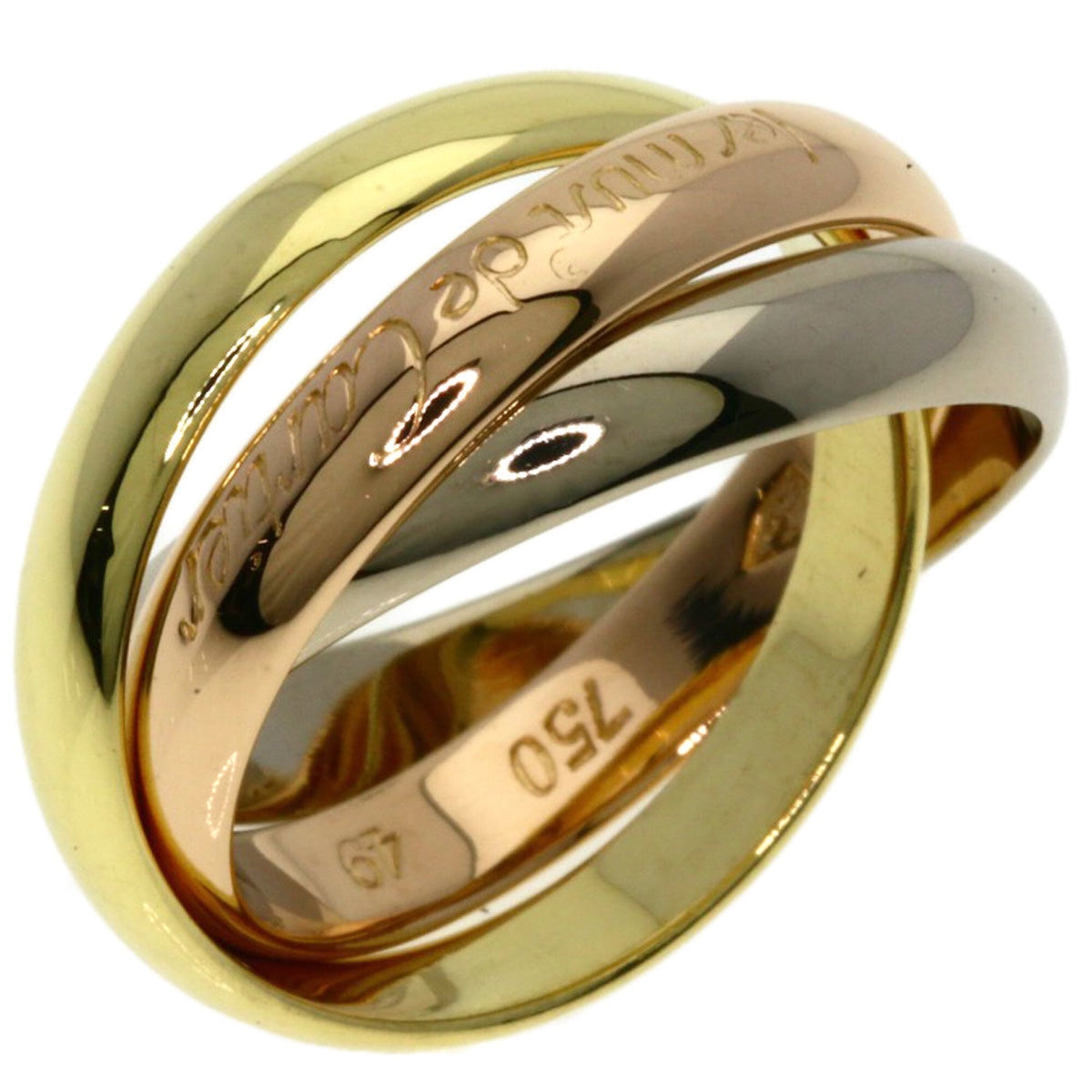 Cartier Yellow Gold (18K) Pink Gold (18K) White Gold (18K) Band Ring (Pre-Owned)