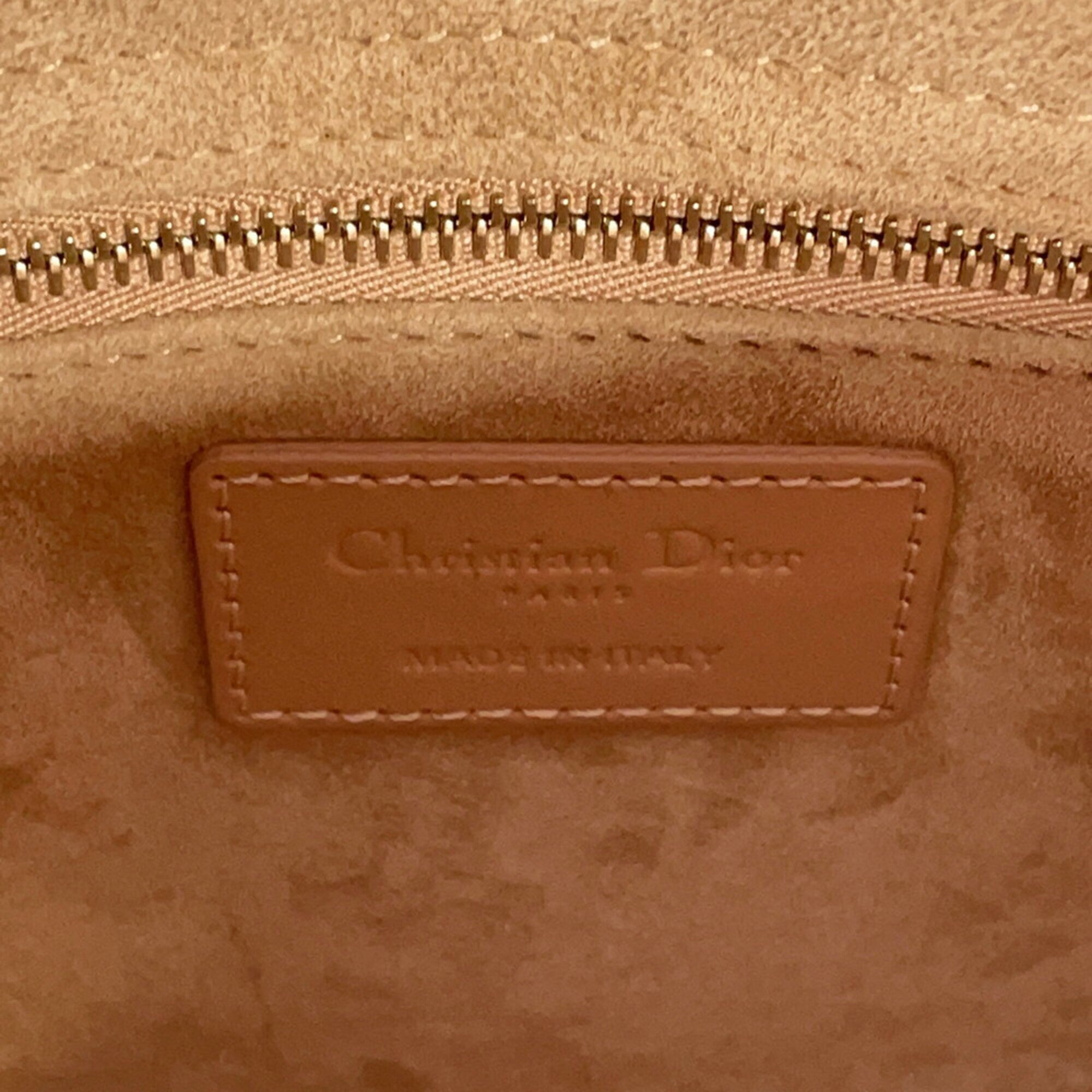 Christian Dior Lady Dior Pink Leather Handbag Shoulder Bag (Pre-Owned)