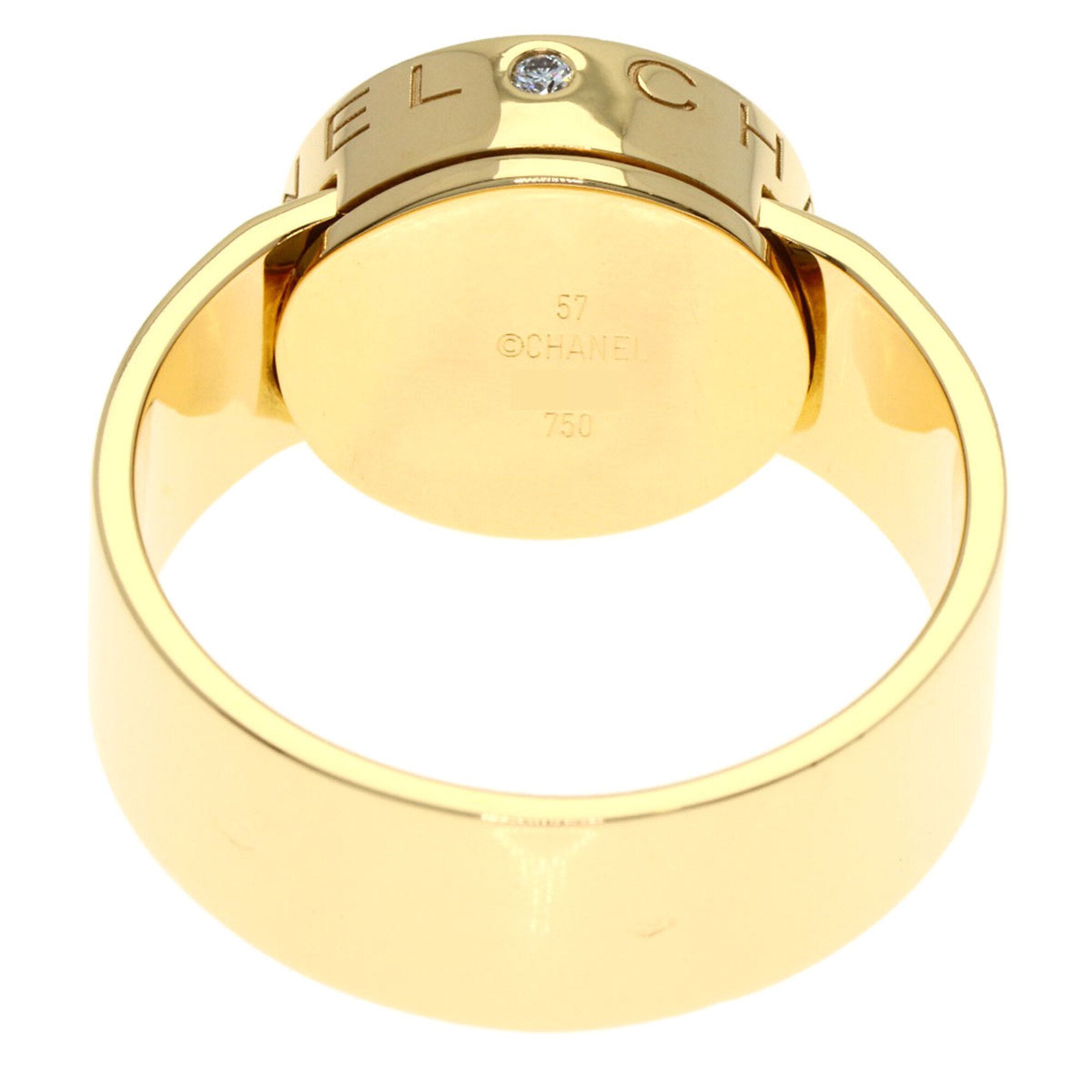 Chanel Gold Yellow Gold (18K) Band Ring (Pre-Owned)