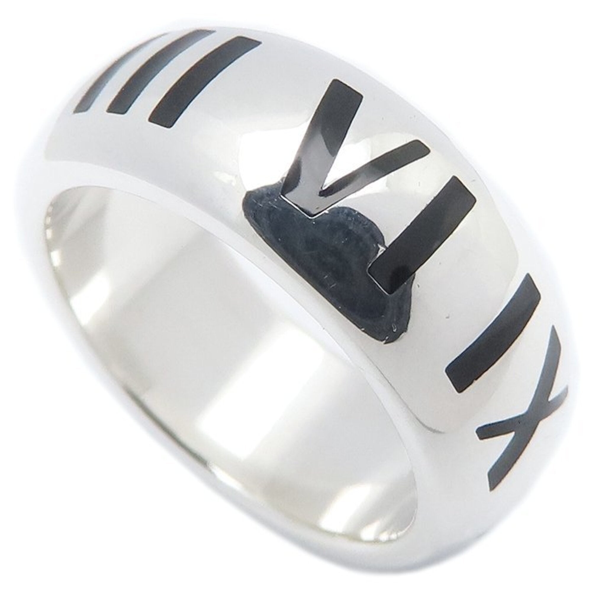 Tiffany Atlas Silver 925 Band Ring (Pre-Owned)
