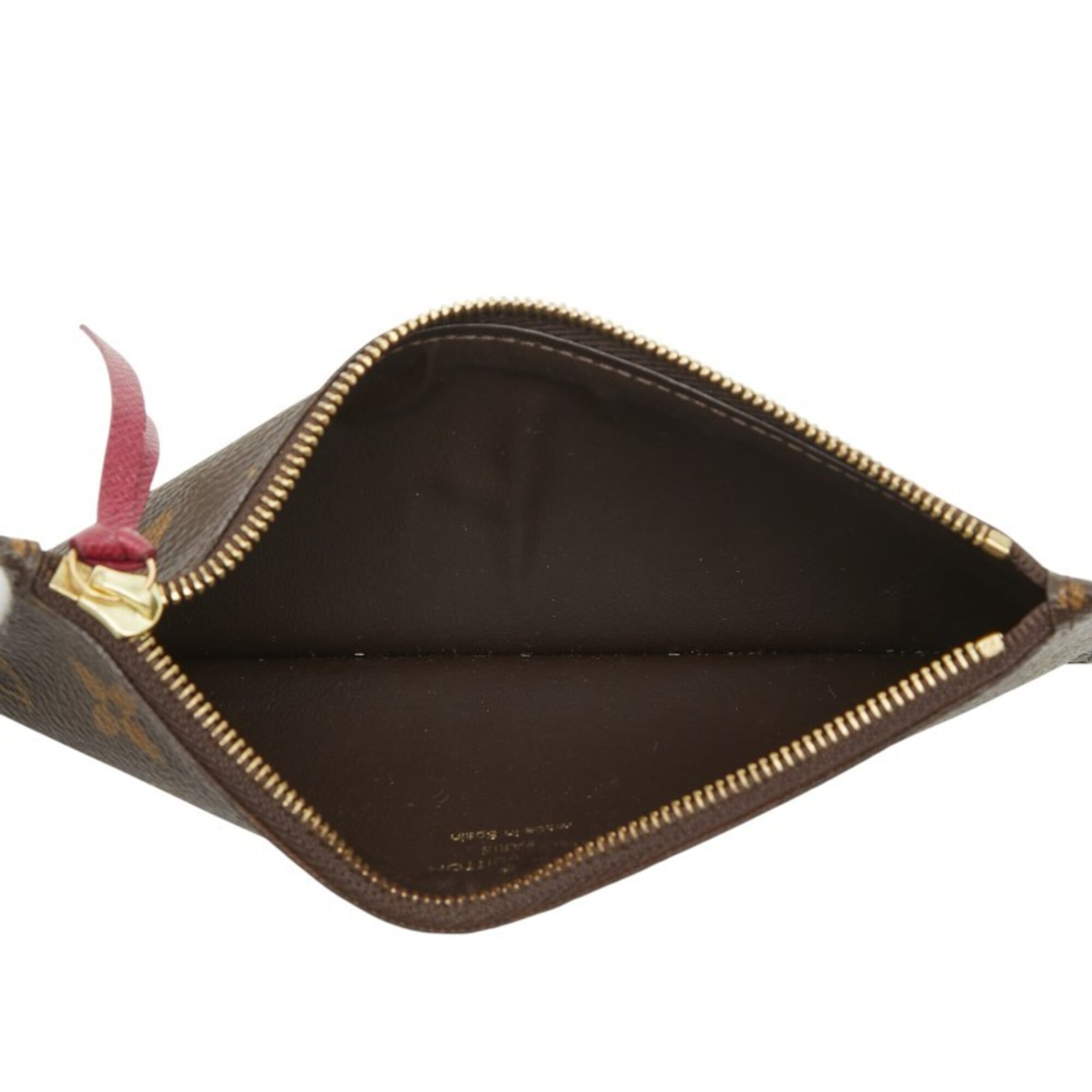 Louis Vuitton Brown Pvc Leather Handbag Pouch (Pre-Owned)