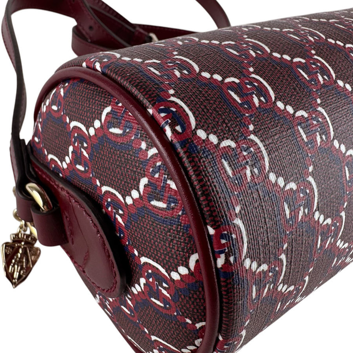Gucci Bordeaux Leather Shoulder Bag (Pre-Owned)
