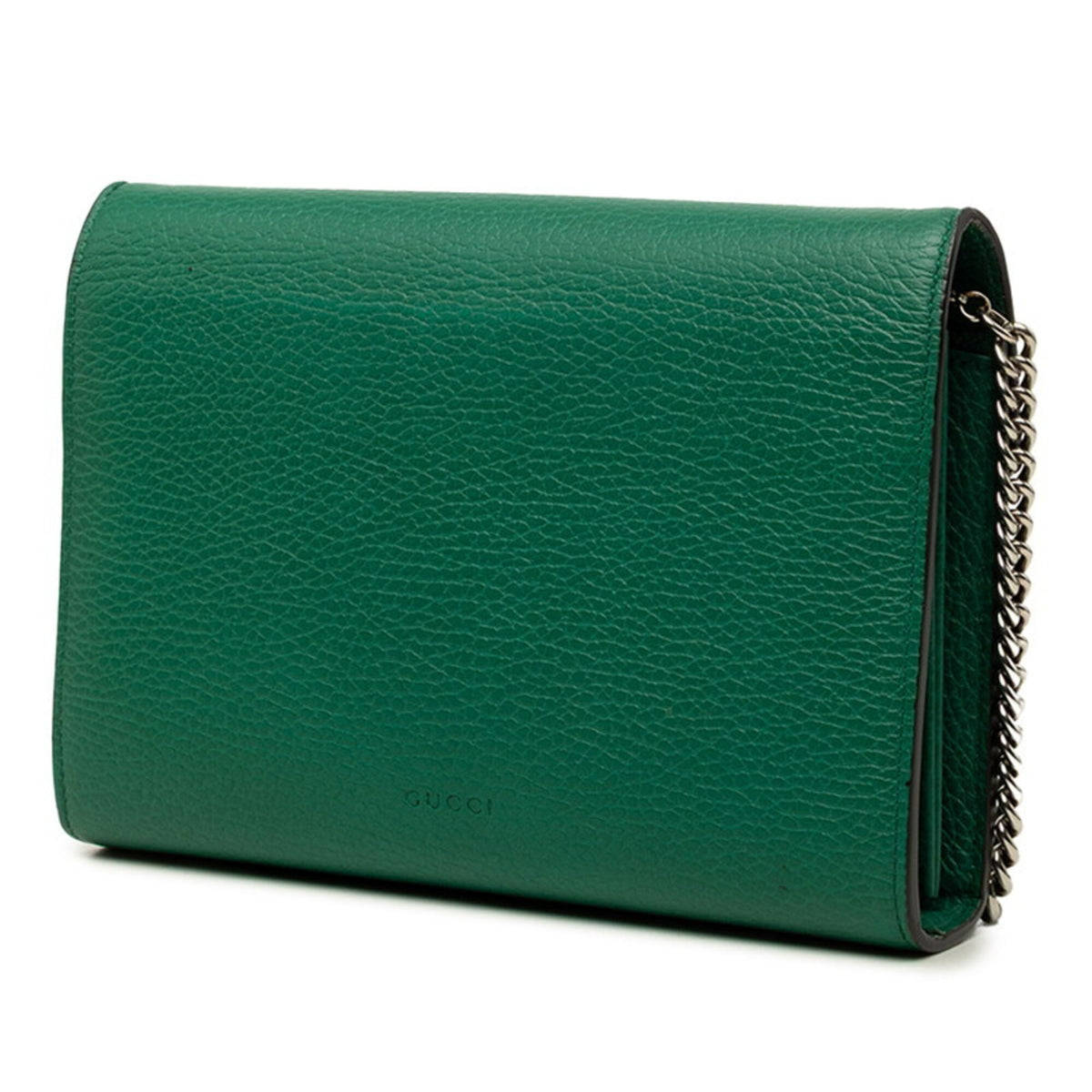 Gucci Green Leather Shoulder Bag (Pre-Owned)