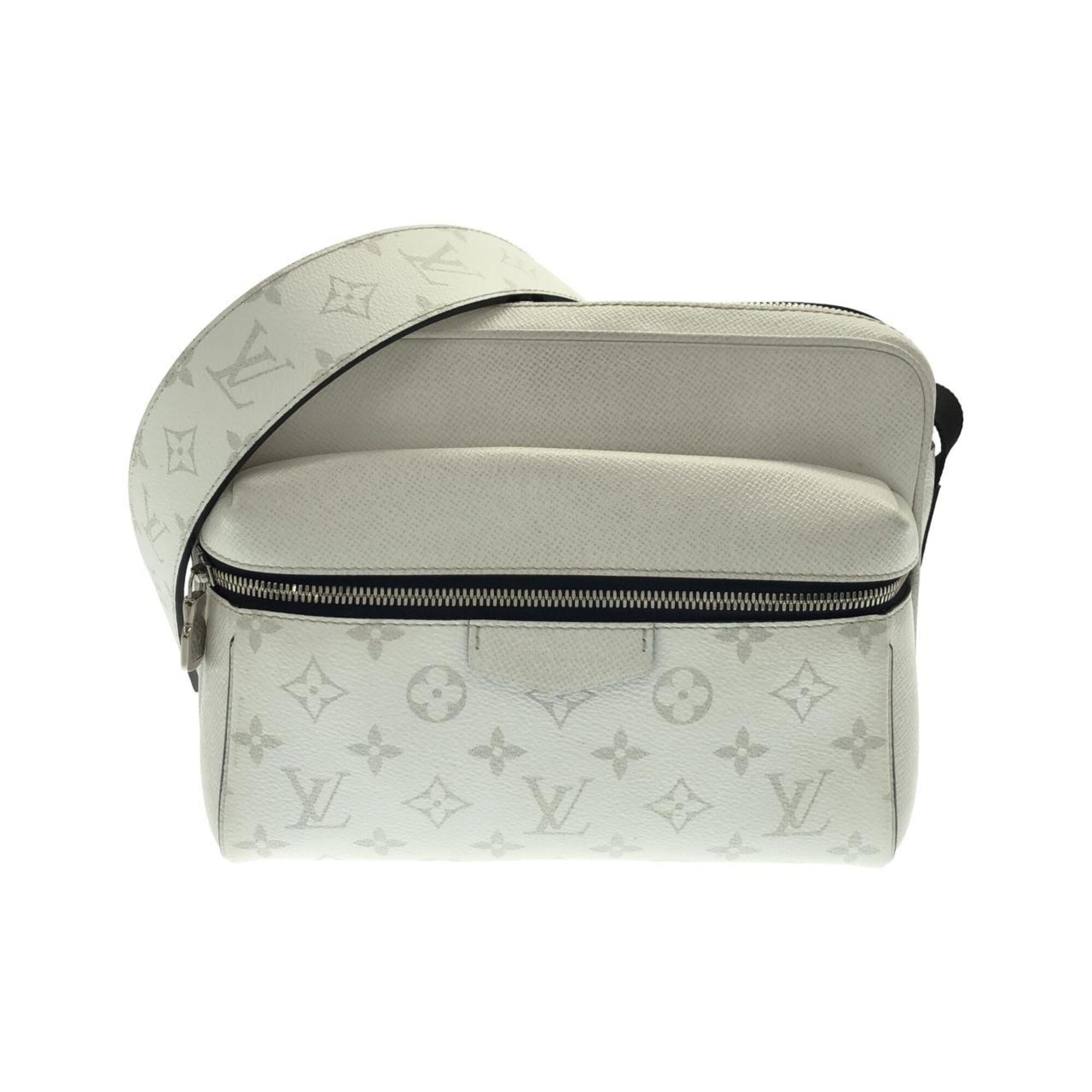 Louis Vuitton White Coated Canvas Leather Shoulder Bag (Pre-Owned)