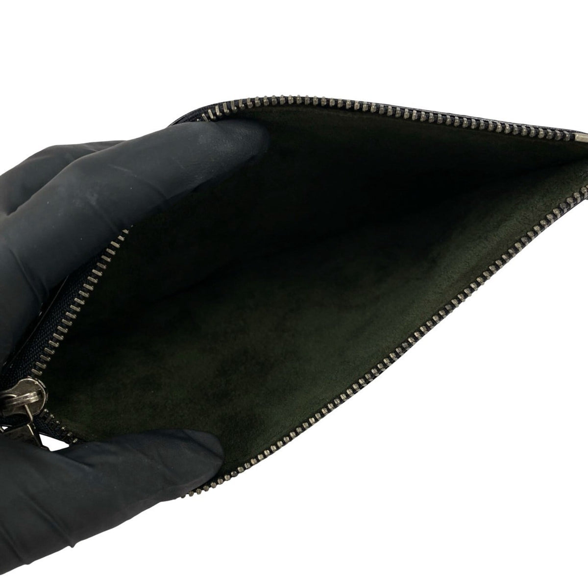 Louis Vuitton Black Leather Pouch Shoulder Bag (Pre-Owned)