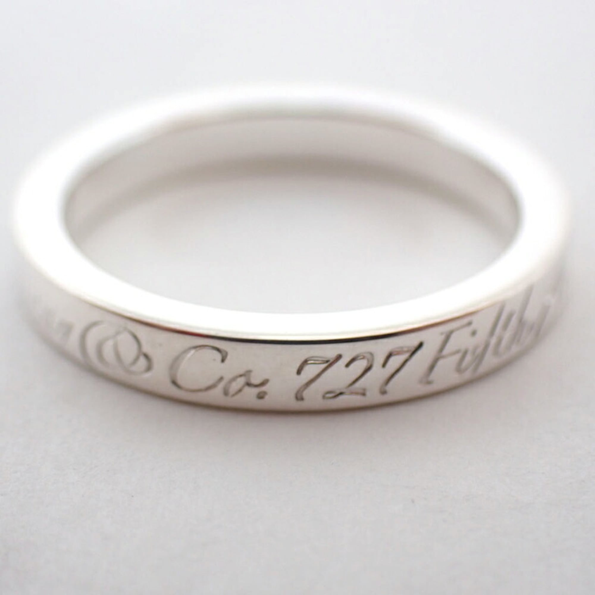 Tiffany Sterling Silver 925 Band Ring (Pre-Owned)