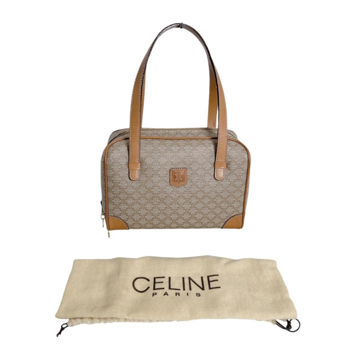 Celine Brown Pvc Handbag (Pre-Owned)