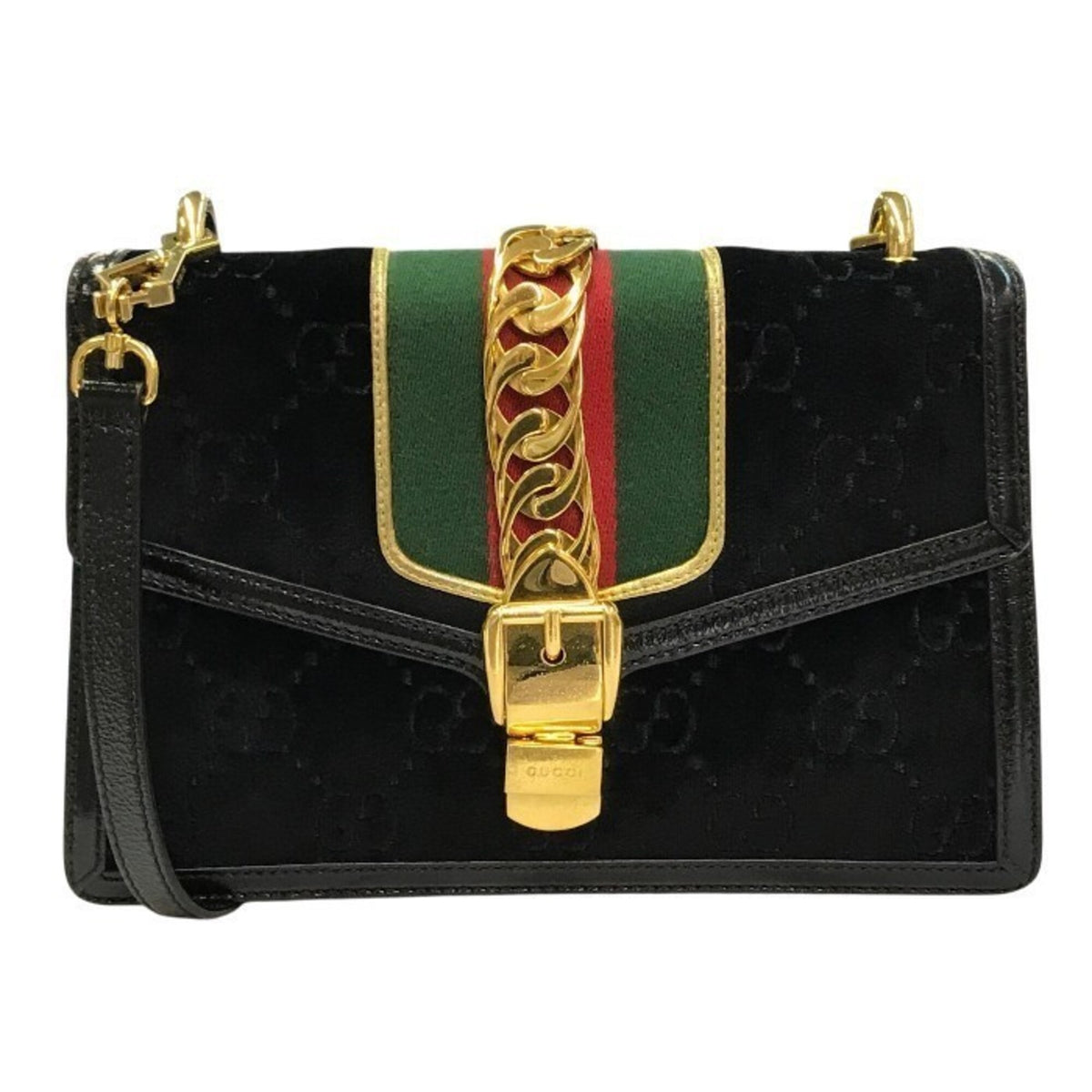 Gucci Black Leather Shoulder Bag (Pre-Owned)