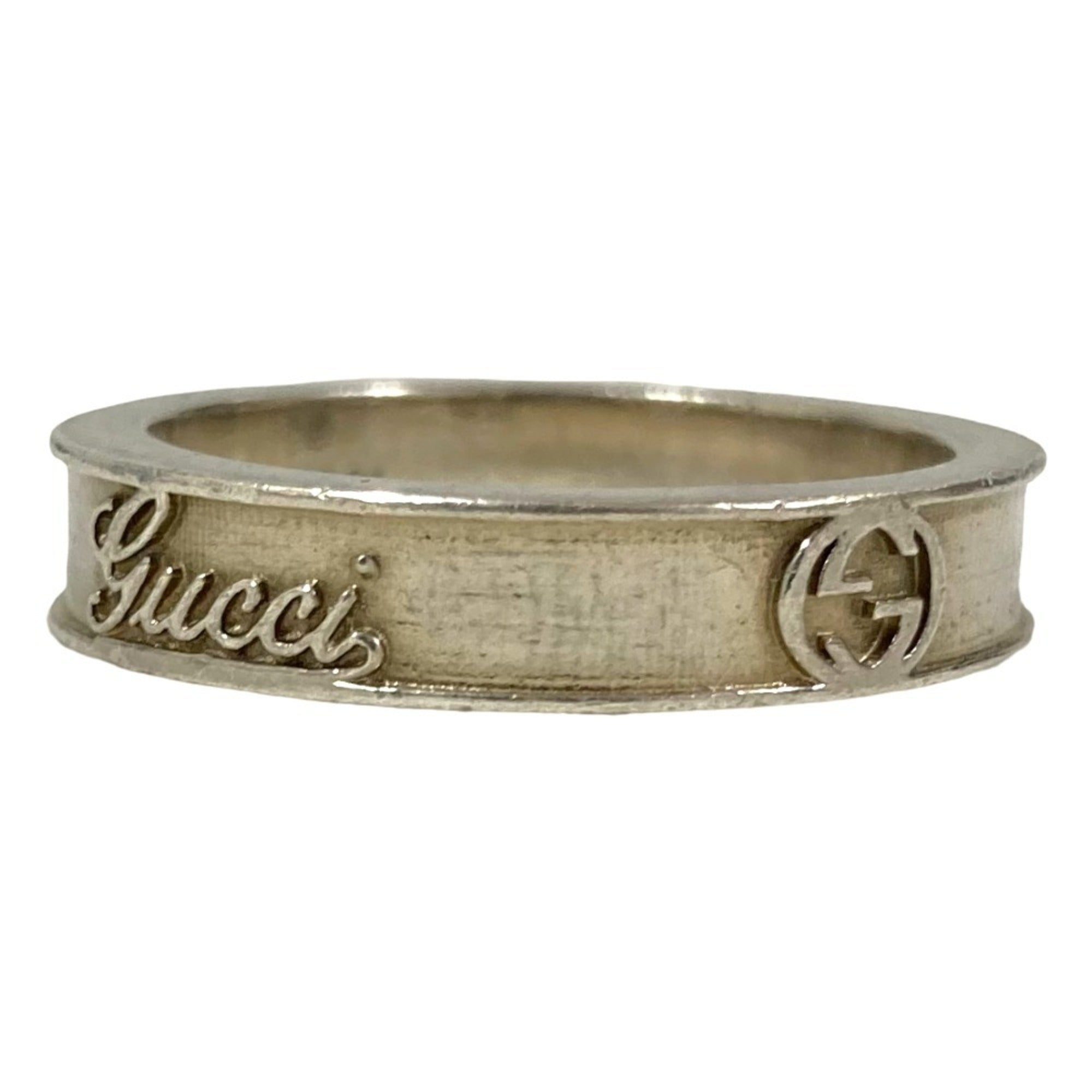 Gucci Silver Band Ring (Pre-Owned)