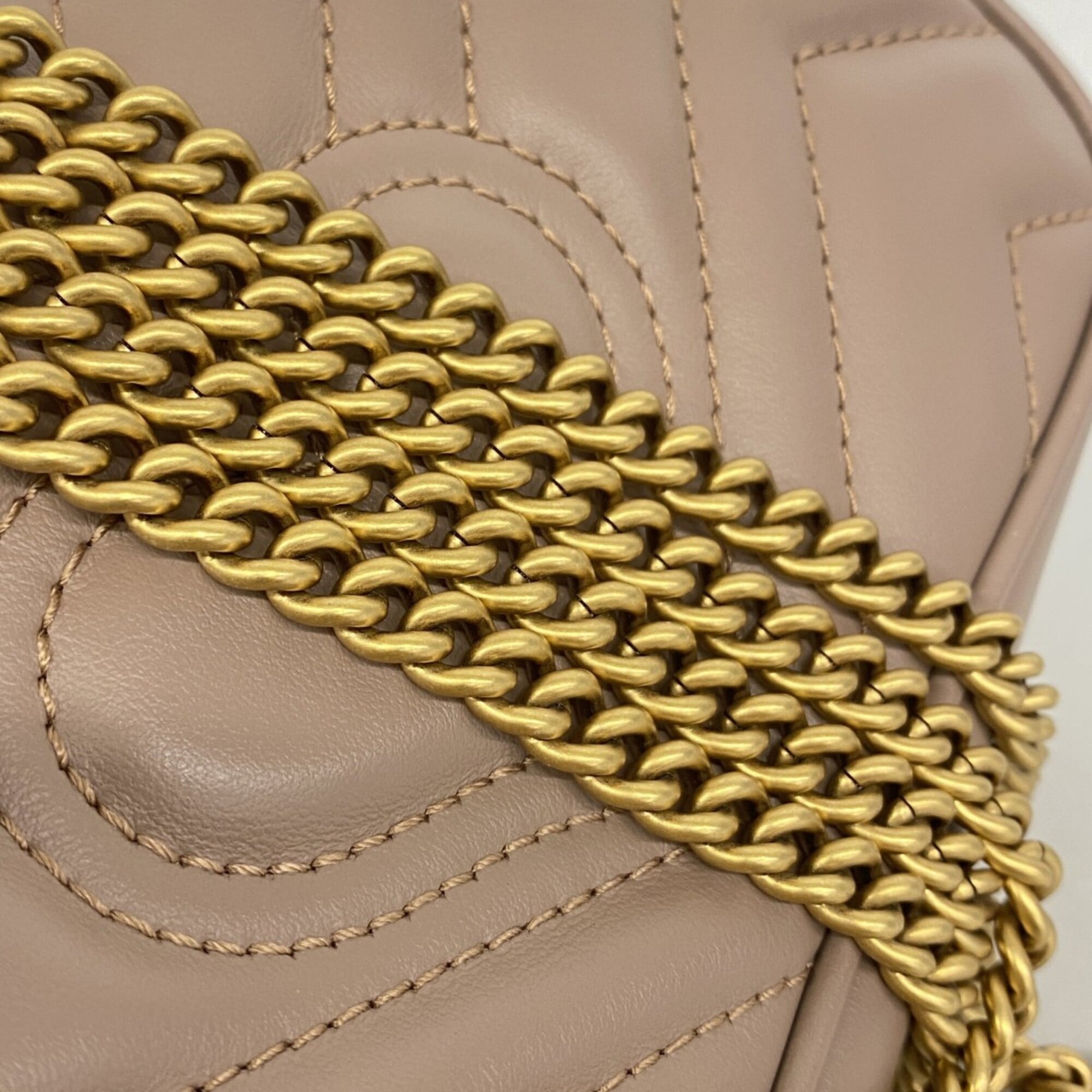 Gucci Brown Leather Shoulder Bag (Pre-Owned)