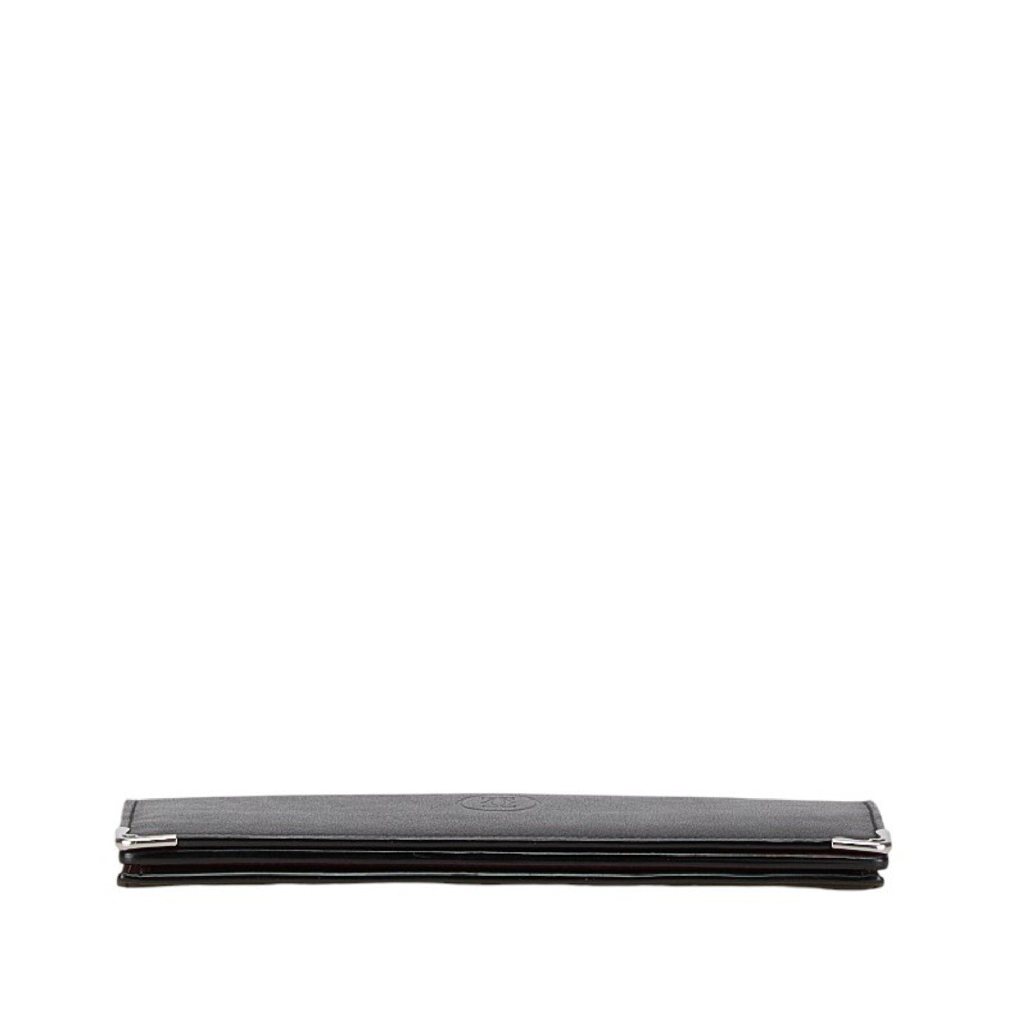 Cartier Black Leather Wallet (Bi-Fold) (Pre-Owned)