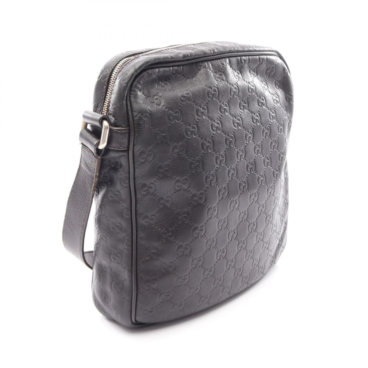 Gucci Brown Leather Handbag Shoulder Bag (Pre-Owned)