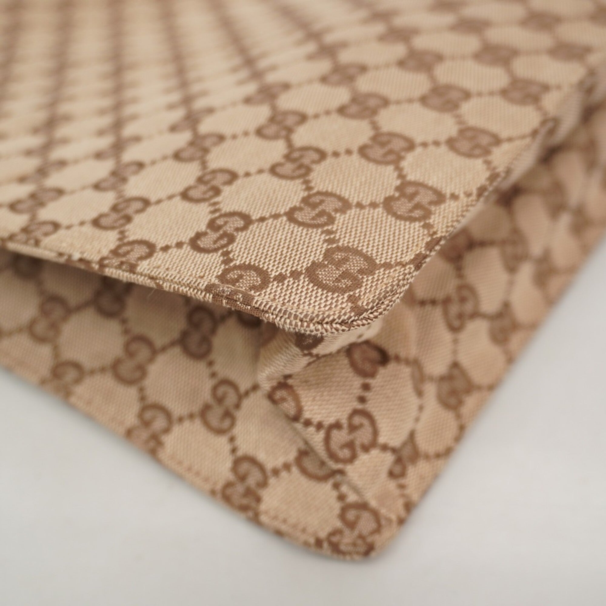 Gucci Brown Canvas Shoulder Bag (Pre-Owned)