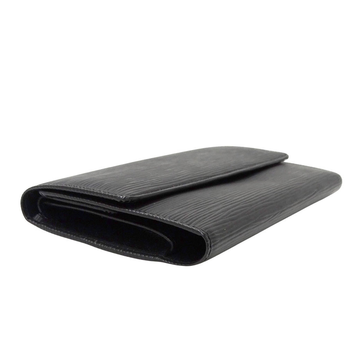 Louis Vuitton Black Galle Noir Epi Leather Long Wallet (Bi-Fold) (Pre-Owned)
