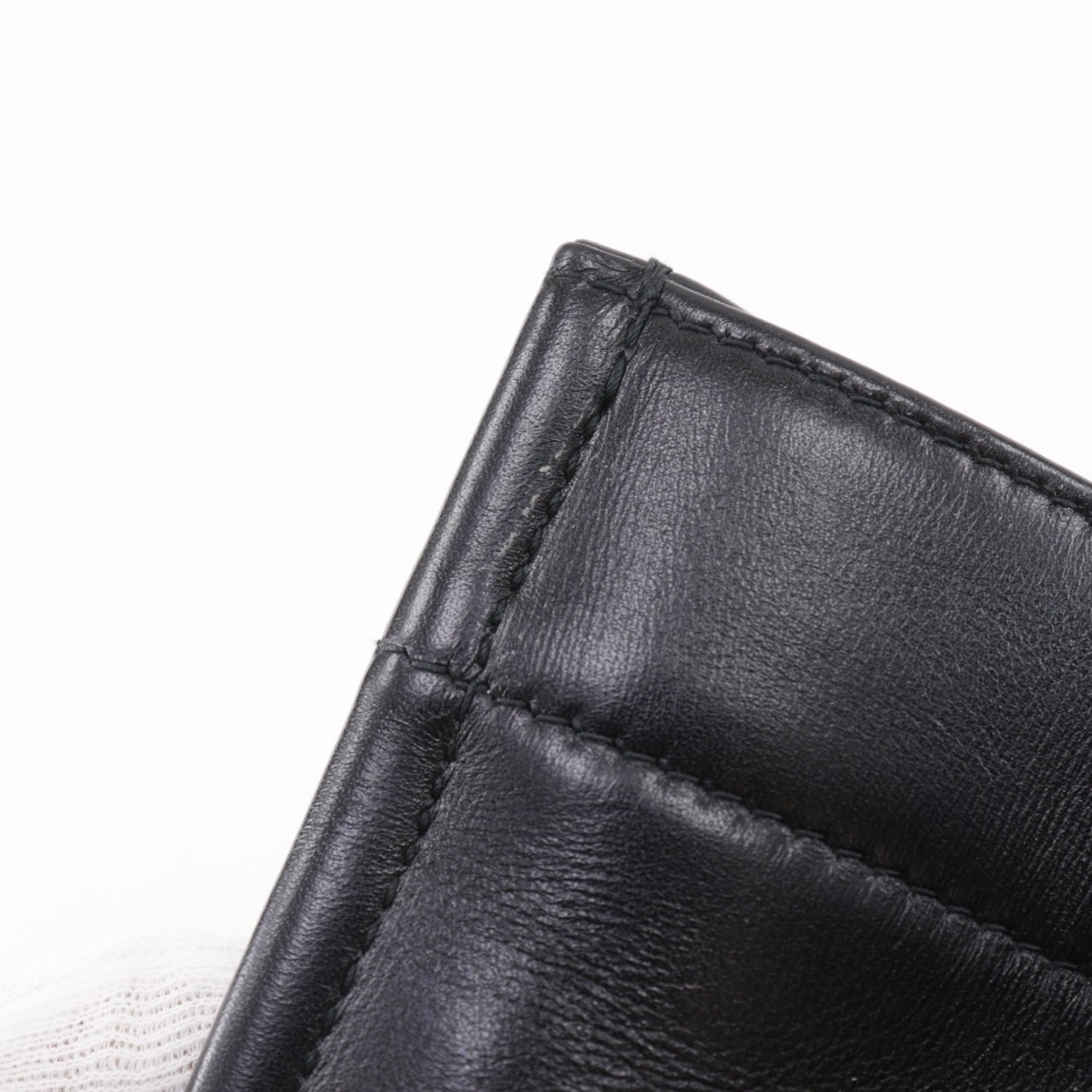 Christian Dior Black Leather Tote Bag (Pre-Owned)