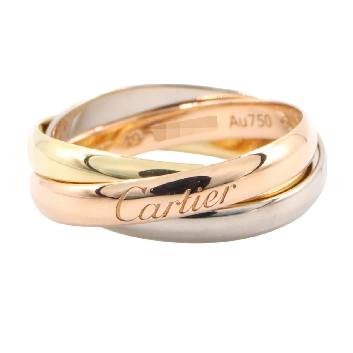 Cartier Pink Gold White Gold Yellow Gold Yellow Gold (18K) Pink Gold (18K) White Gold (18K) Band Ring (Pre-Owned)