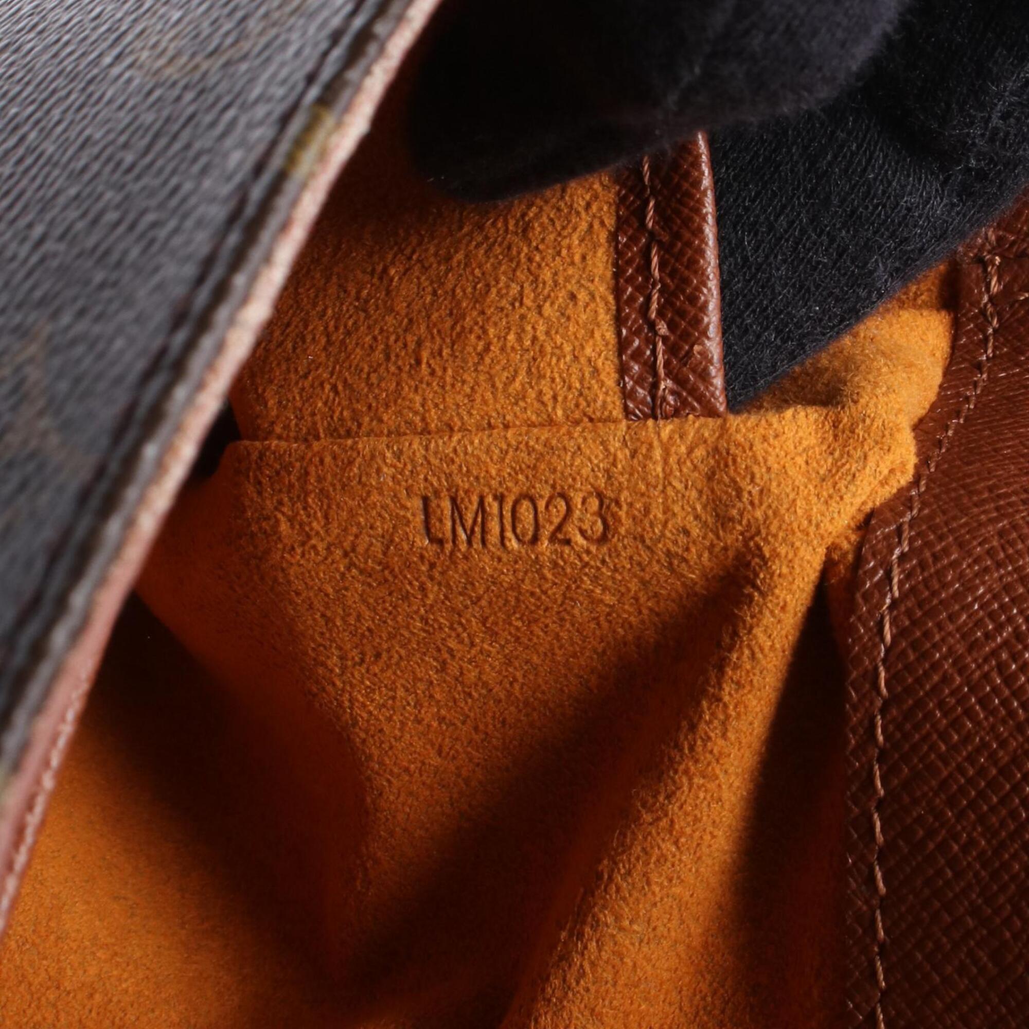 Louis Vuitton Brown Monogram Coated Canvas Leather Shoulder Bag (Pre-Owned)