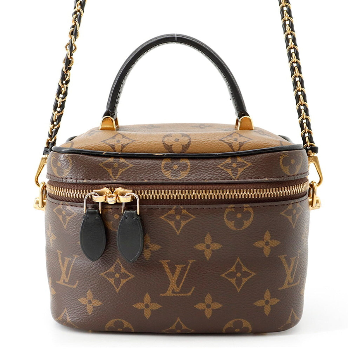 Louis Vuitton Noir Monogram Reverse Handbag Shoulder Bag (Pre-Owned)