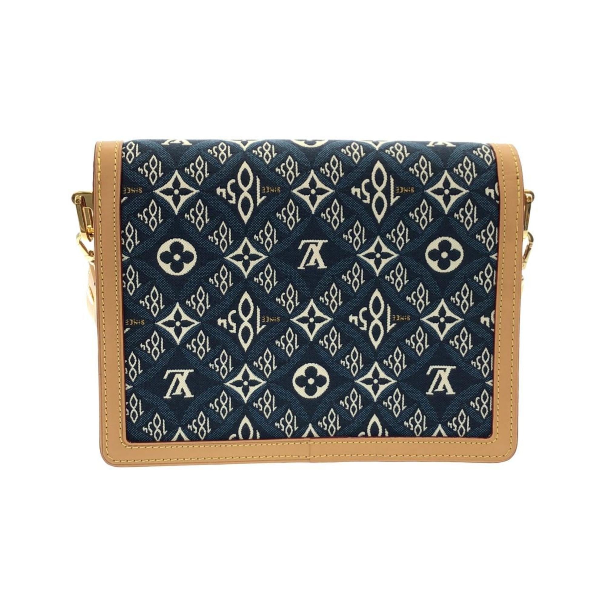 Louis Vuitton Blue Jacquard Shoulder Bag (Pre-Owned)
