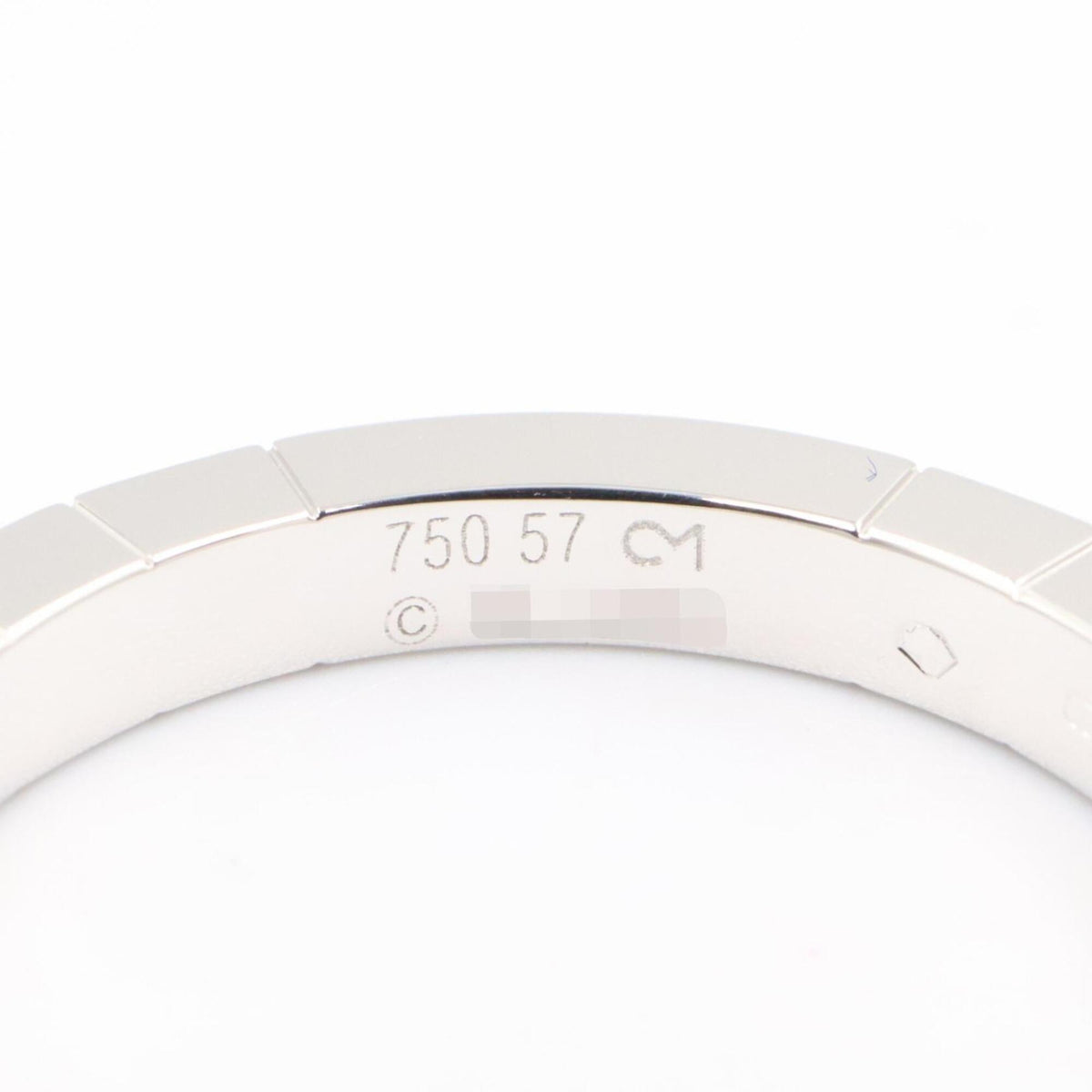 Cartier Silver Clear White Gold (18K) Band Ring (Pre-Owned)
