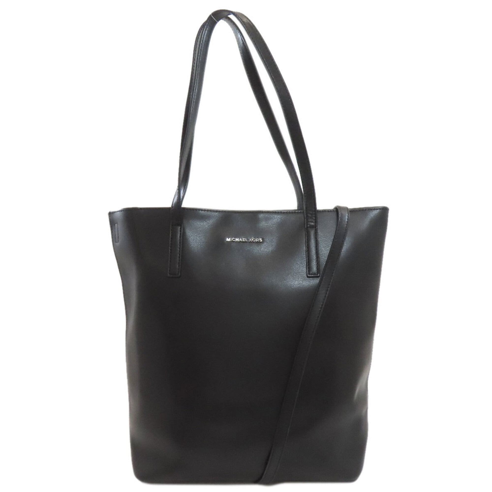 Michael Kors Black Leather Tote Bag (Pre-Owned)