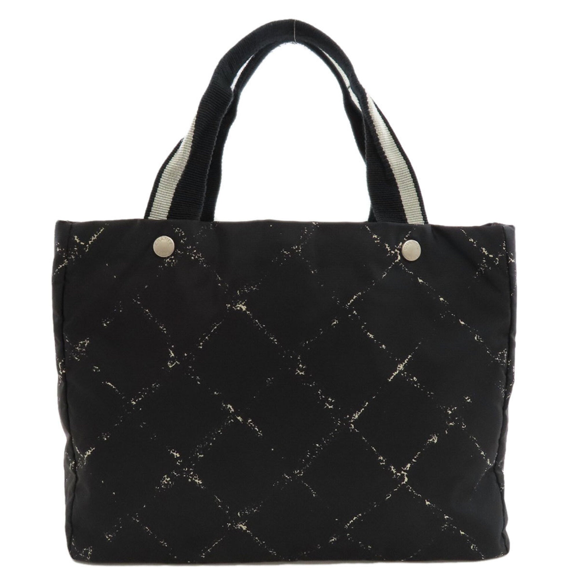 Chanel Black Nylon Tote Bag (Pre-Owned)