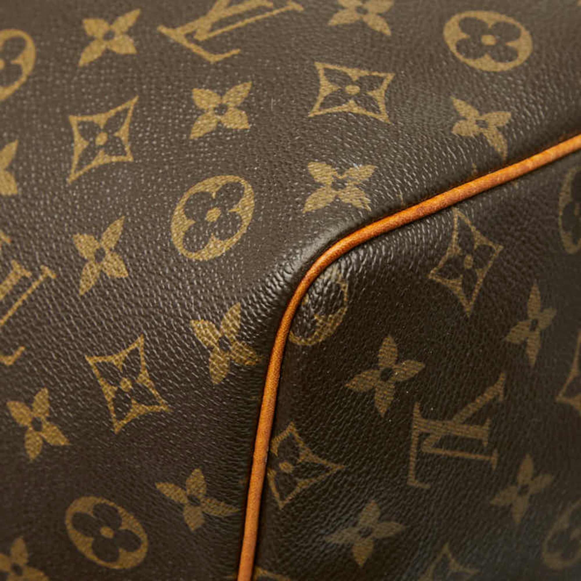 Louis Vuitton Brown Pvc Leather Boston Bag (Pre-Owned)