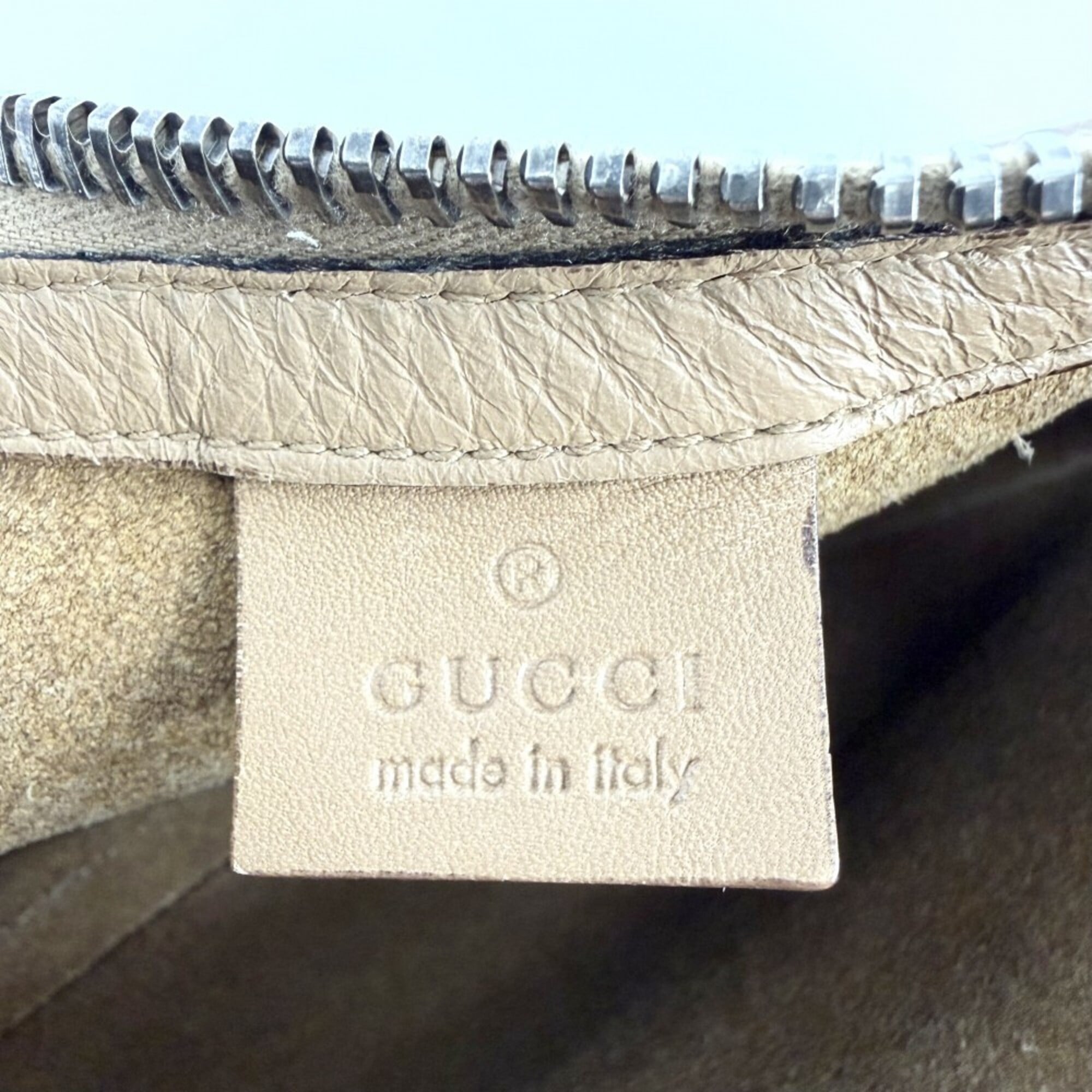 Gucci Brown Gg Supreme Leather Handbag (Pre-Owned)