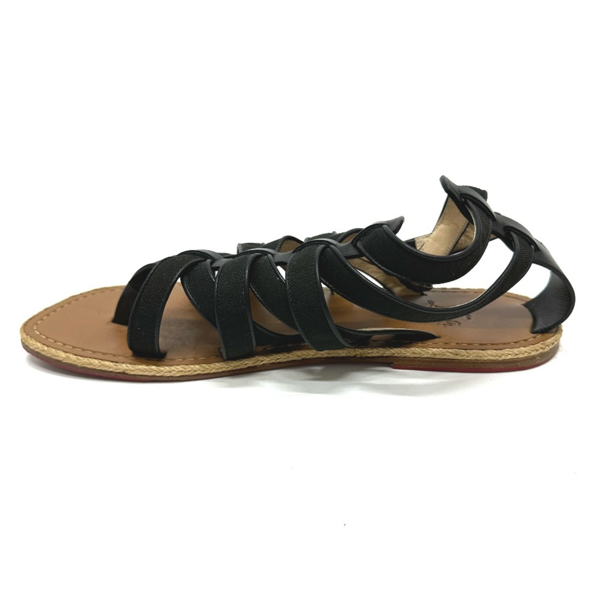 Christian Louboutin Black Brown Sandals (Pre-Owned)