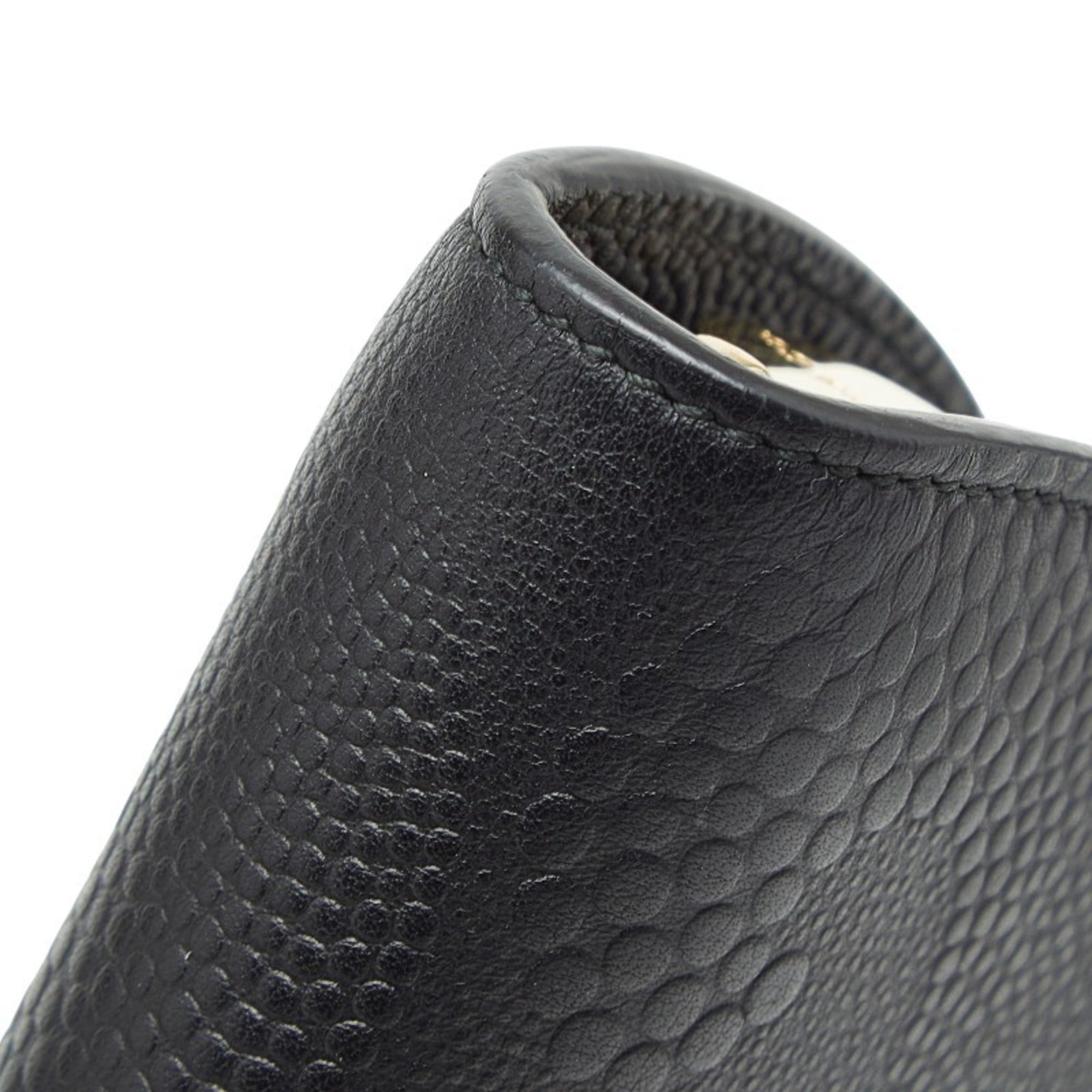 Tiffany Black Leather Long Wallet (Bi-Fold) (Pre-Owned)