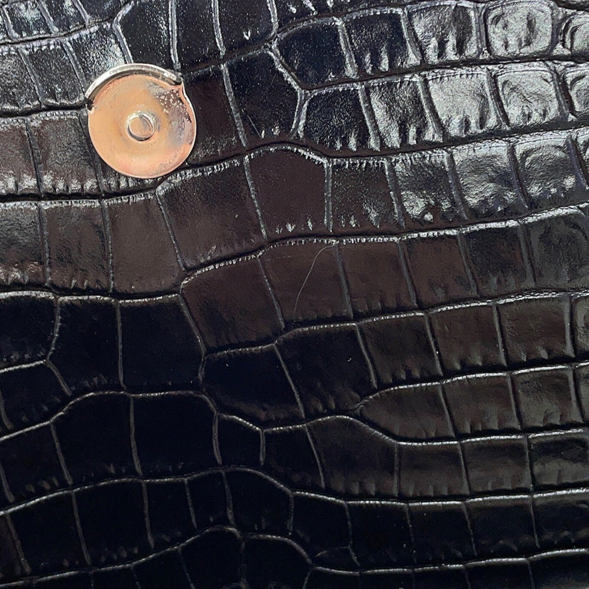 Yves Saint Laurent Black Leather Handbag Shoulder Bag (Pre-Owned)
