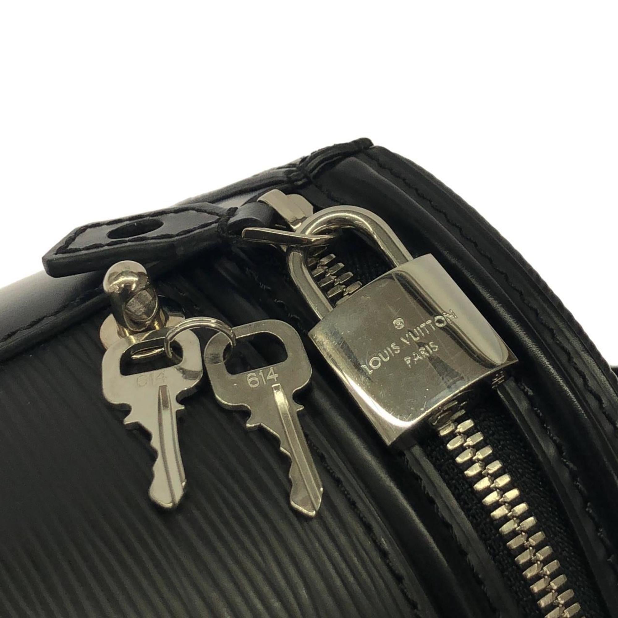 Louis Vuitton Black Leather Handbag (Pre-Owned)