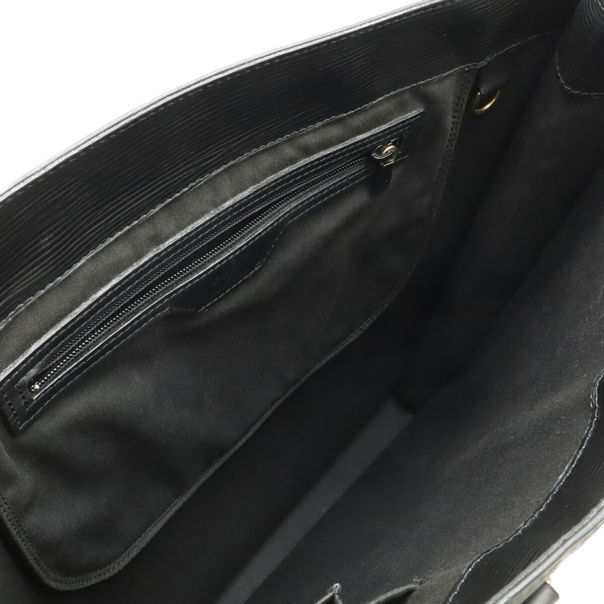 Louis Vuitton Black Galle Noir Epi Leather Handbag Tote Bag (Pre-Owned)