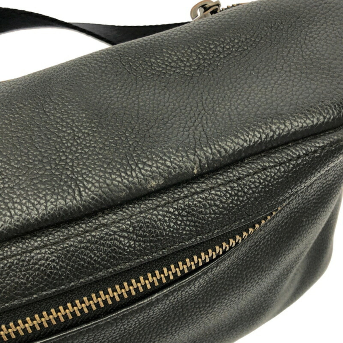 Coach Black Leather Fanny Pack (Pre-Owned)