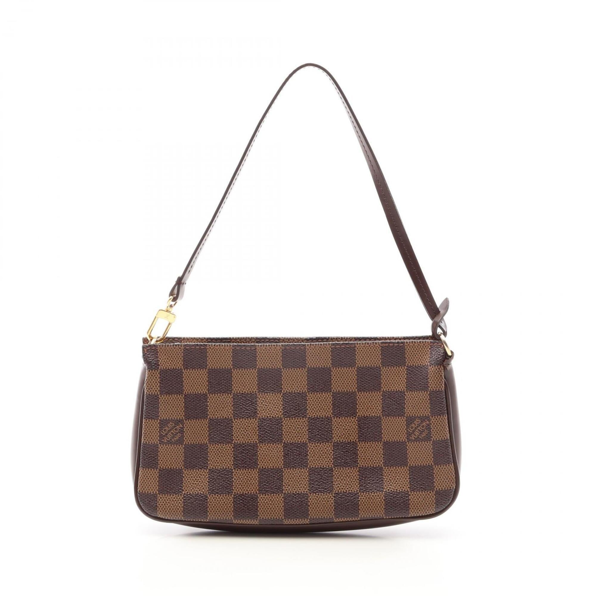 Louis Vuitton Brown Coated Canvas Leather Handbag (Pre-Owned)