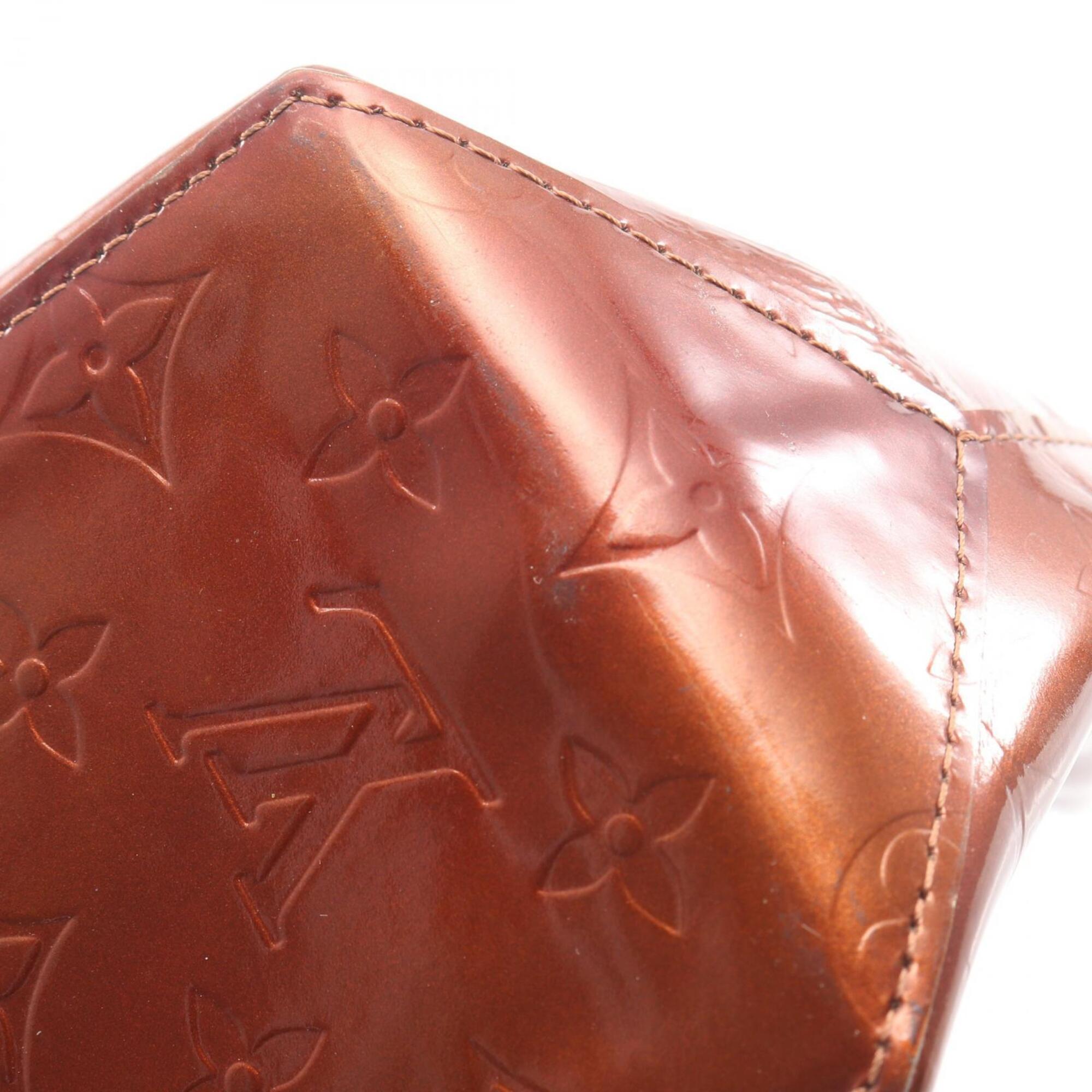 Louis Vuitton Bronze Brown Vernis Handbag (Pre-Owned)