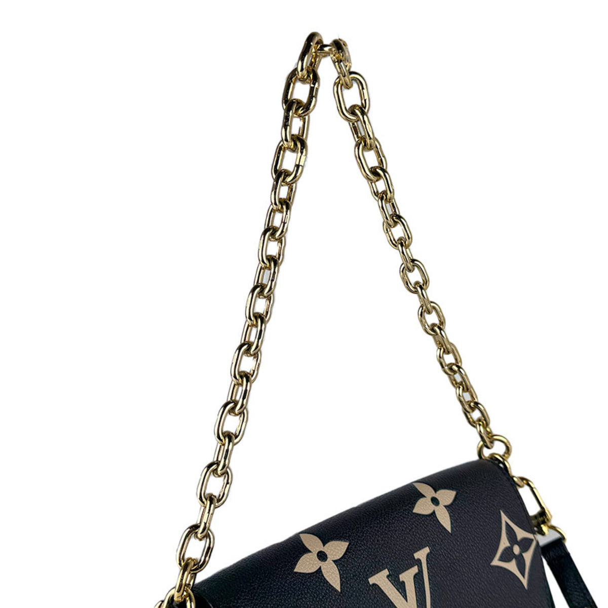 Louis Vuitton Beige Black Monogram Empreinte Shoulder Bag (Pre-Owned)