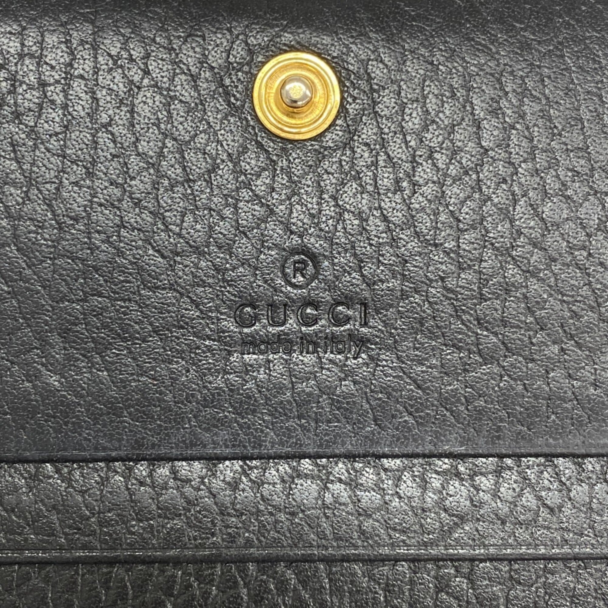 Gucci Black Leather Wallet (Bi-Fold) (Pre-Owned)